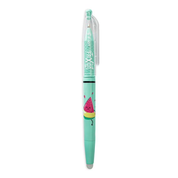 photo-Stylo - Roller gel - Effaçable - Encre noire - FriXion Ball - Pointe moyenne 0.7 - Pool Party