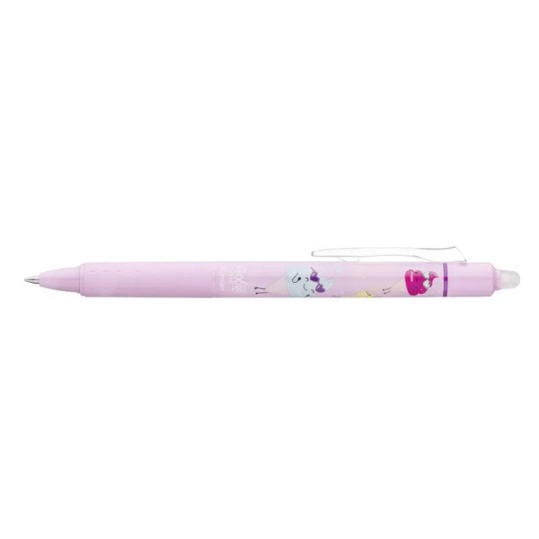 photo-Stylo - Roller gel - Effaçable - Encre violette - FriXion Ball Clicker - Pointe moyenne 0.7 - Pool Party