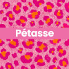 Chaussettes - Femme - Motif léopard avec paillettes - Pétasse - Taille 36/42 - Humour - Cadeau