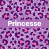 Chaussettes - Femme - Motif léopard avec paillettes - Princesse - Taille 36/42 - Humour - Cadeau