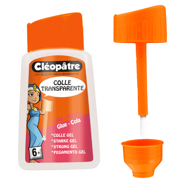 photo-Colle - Transparente - Cléopâtre Adhésive - Pinceau intégré - Flacon de 80g