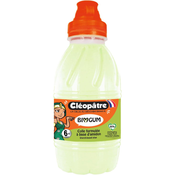 photo-Colle forte - Végétale - Cléopâtre BioGum- Flacon de 540g - Ecole, loisirs créatifs