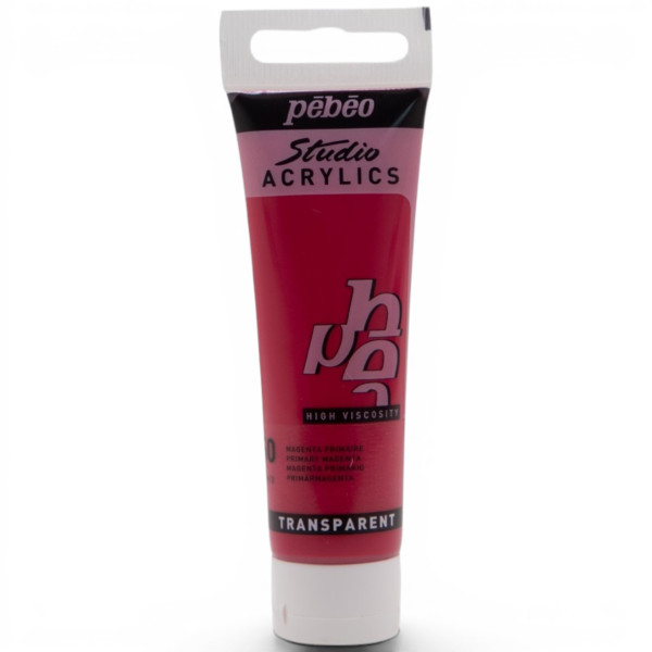 photo-Peinture acrylique - Magenta primaire - 50 - Pébéo Studio Acrylics - Tube 30ml