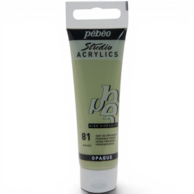 photo-Peinture acrylique - Vert de provence - 81 - Pébéo Studio Acrylics - Tube 30ml