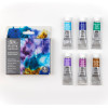 Peinture aquarelle - 6 couleurs granulantes - Winsor et Newton - 6 tubes de 5ml