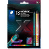 photo-Crayons de couleur + crayons graphite - Couleurs éclatantes - 16 couleurs - Staedtler - Norix