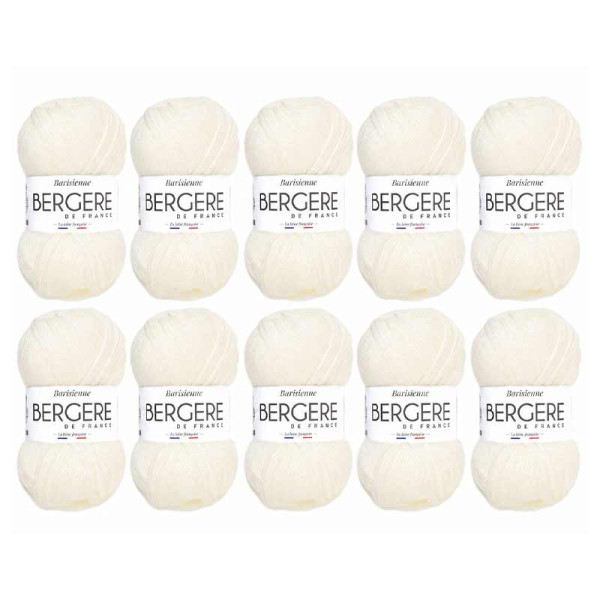 photo-10 pelotes de laine - Mélisse - 100% acrylique - Bergère de France - Barisienne