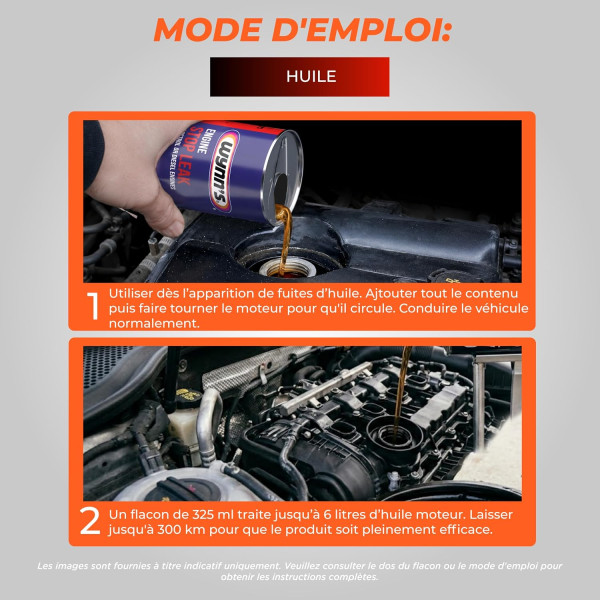 Additif - Stop fuite - Huile moteur - Répare, protège et préserve - Essence - Diesel - Wynns