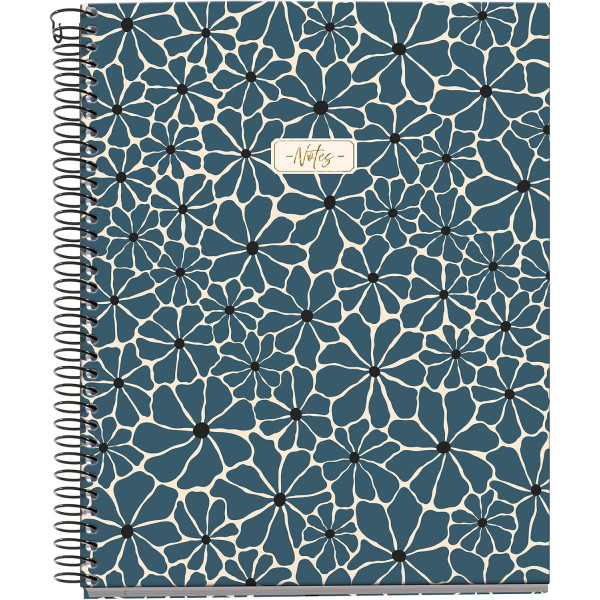 photo-Cahier - A5 - Spirales - Petits carreaux - Perforées - 100 feuilles - Couverture rigide - Miquelrius