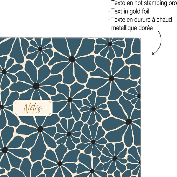 Cahier - A5 - Spirales - Petits carreaux - Perforées - 100 feuilles - Couverture rigide - Miquelrius