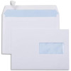 500 enveloppes blanches - C5 - 162x229mm - Avec fenêtre 45x100mm - Bande adhésive - GPV