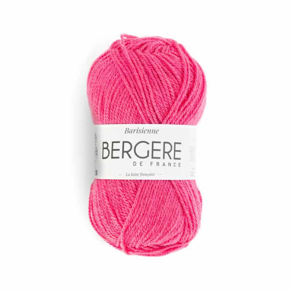 photo-Pelote de laine - Rose thé - 100% acrylique - Bergère de France - Barisienne
