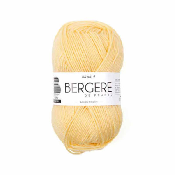 photo-Pelote de laine - Crème - 50% Laine 50% acrylique - Bergère de France - Idéale 4