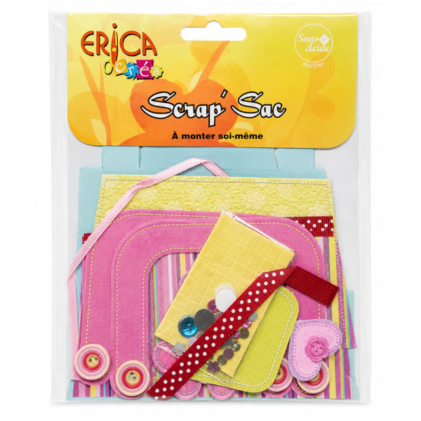photo-Sac cadeau à créer - Scrapbooking - A monter soi-même - Accessoires inclus
