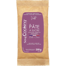 photo-Pâte à sucre violette - Cake design et décoration gâteau - ScrapCooking - 250 g