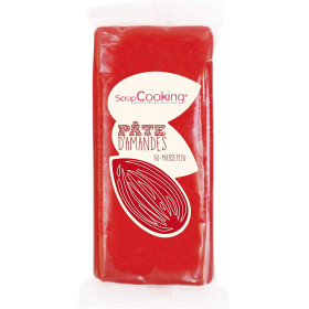 photo-Pâte d’amande rouge - Modelage et décoration gâteau - ScrapCooking - 200 g
