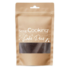 photo-Vermicelles au chocolat noir - Décoration desserts, gâteaux et glaces - ScrapCooking - 70 g