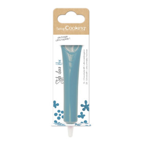 photo-Stylo alimentaire bleu goût choco - Décoration gâteaux et biscuits - ScrapCooking - 25 g
