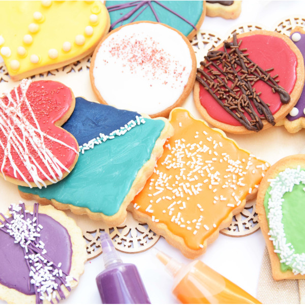 Stylo alimentaire bleu goût choco - Décoration gâteaux et biscuits - ScrapCooking - 25 g