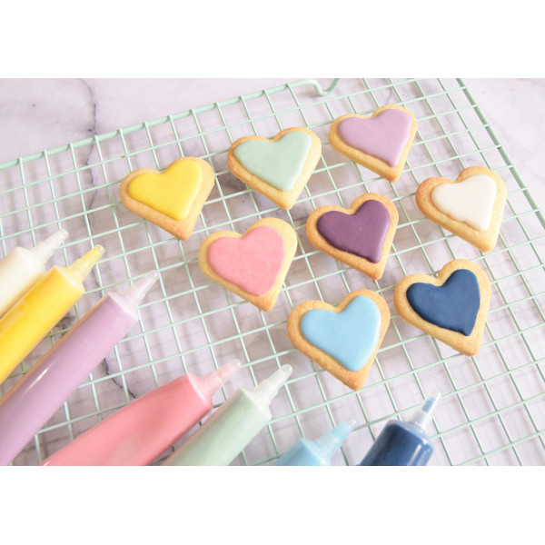 Stylo alimentaire bleu goût choco - Décoration gâteaux et biscuits - ScrapCooking - 25 g
