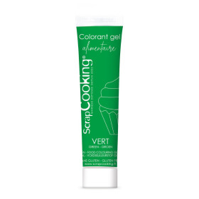 photo-orant alimentaire en gel vert - Glaçage, pâte à sucre et pâtisserie - ScrapCooking - 20 g