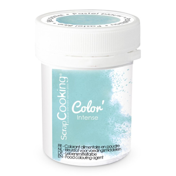 photo-Colorant alimentaire en poudre bleu pastel - Pâtisserie et cake design - ScrapCooking - 5 g