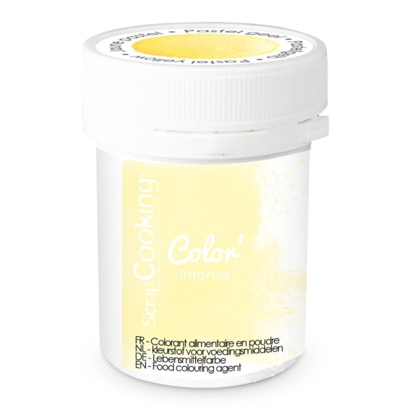 photo-Colorant alimentaire en poudre jaune pastel - Pâtisserie et cake design - ScrapCooking - 5 g