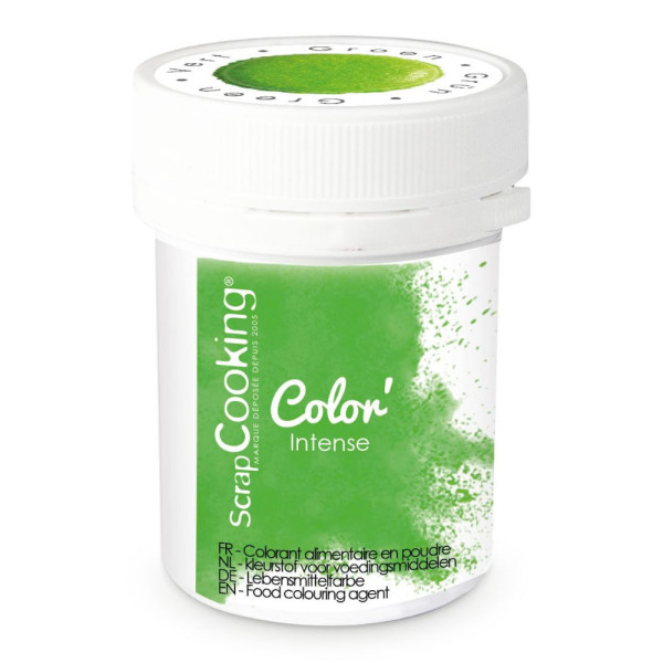 photo-Colorant alimentaire en poudre vert ScrapCooking 5 g – Pâtisserie et glaçages