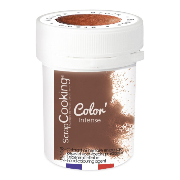 photo-Colorant alimentaire en poudre marron ScrapCooking 5 g – Pâtisserie et glaçages