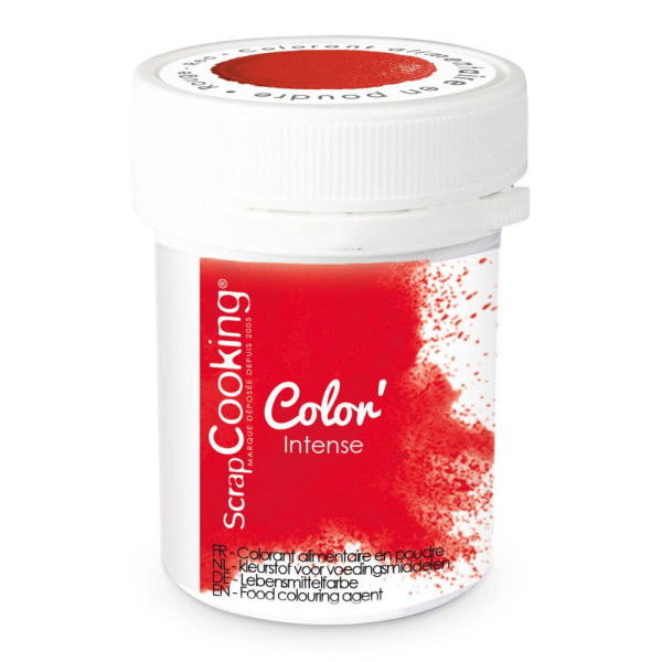 photo-Colorant alimentaire en poudre rouge ScrapCooking 5 g – Pâtisserie et glaçages
