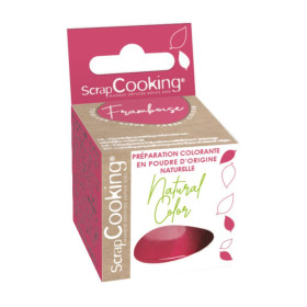 photo-Préparation colorante framboise en poudre d’origine naturelle ScrapCooking 10 g – Pâtisserie et glaçages