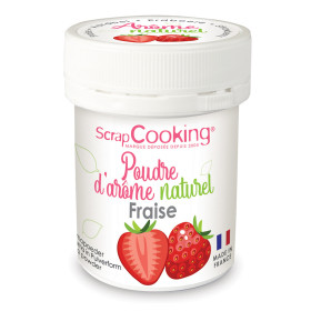 photo-Arôme naturel de fraise en poudre - Gâteaux, desserts - ScrapCooking - 15g