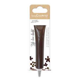photo-Stylo alimentaire marron goût choco - Décoration gâteaux et biscuits - ScrapCooking - 25 g