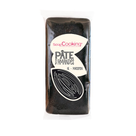 photo-Pâte d’amande noire - Modelage et décoration gâteau - ScrapCooking - 200 g