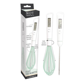 Fouet thermomètre 2-en-1 avec sonde intégrée - -20 à +250 °C - ScrapCooking