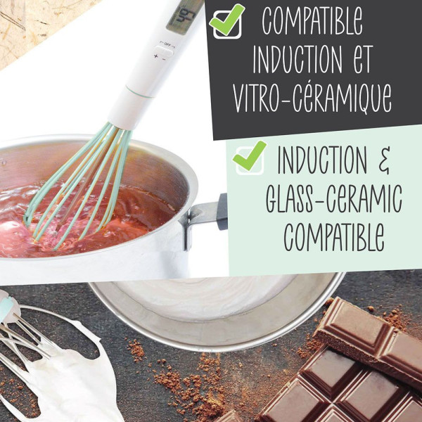 Fouet thermomètre 2-en-1 avec sonde intégrée - -20 à +250 °C - ScrapCooking