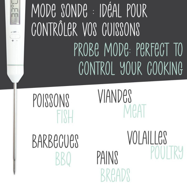 Fouet thermomètre 2-en-1 avec sonde intégrée - -20 à +250 °C - ScrapCooking