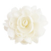 photo-Fleur blanche XXL en papier azyme - Décoration gâteau et pièce montée - ScrapCooking - Ø 10 cm