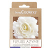 Fleur blanche XXL en papier azyme - Décoration gâteau et pièce montée - ScrapCooking - Ø 10 cm