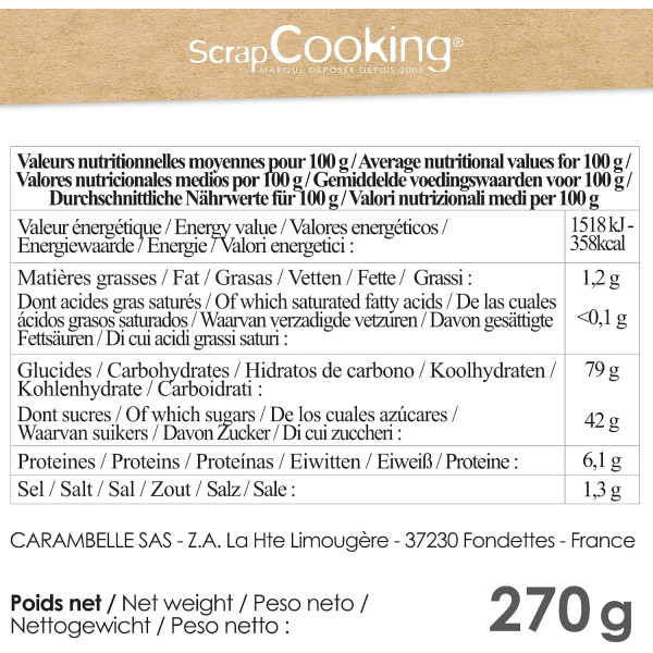 Préparation pour donuts maison - Mini et maxi donuts - ScrapCooking - 270 g