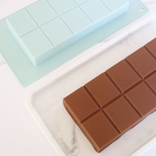 Moule tablette de chocolat en silicone Platinum - 21 x 10,5 x 2 cm - ScrapCooking