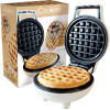 photo-Mini gaufrier rond pour gaufres liégeoises - Plaque Ø 12 cm - 500 W - ScrapCooking