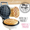 Mini gaufrier rond pour gaufres liégeoises - Plaque Ø 12 cm - 500 W - ScrapCooking