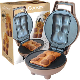 Mini appareil à gâteaux oursons - Plaque Ø 11 cm - 360 W - ScrapCooking