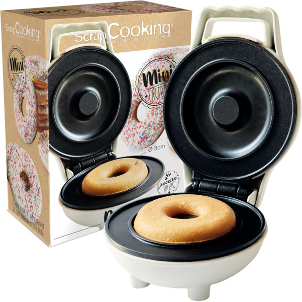 photo-Mini machine à donuts - Plaque Ø 8 cm - 360 W - ScrapCooking