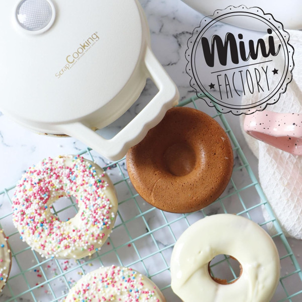 Mini machine à donuts - Plaque Ø 8 cm - 360 W - ScrapCooking