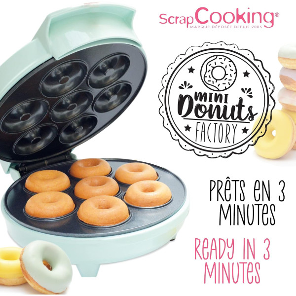 Machine à mini donuts Donuts Factory - 7 empreintes - 700 W - ScrapCooking