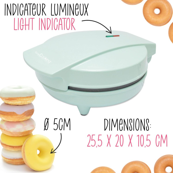 Machine à mini donuts Donuts Factory - 7 empreintes - 700 W - ScrapCooking