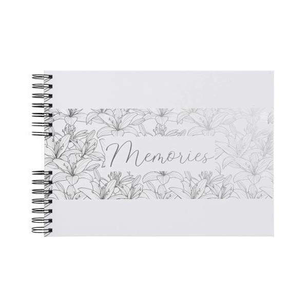 photo-Album photo Titane blanc à spirales – 150 photos 10 x 15 cm