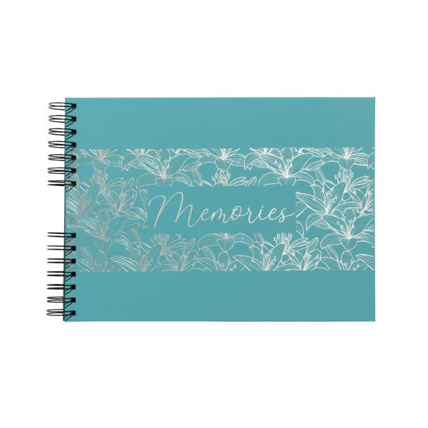 photo-Album photo Titane turquoise à spirales – 150 photos 10 x 15 cm